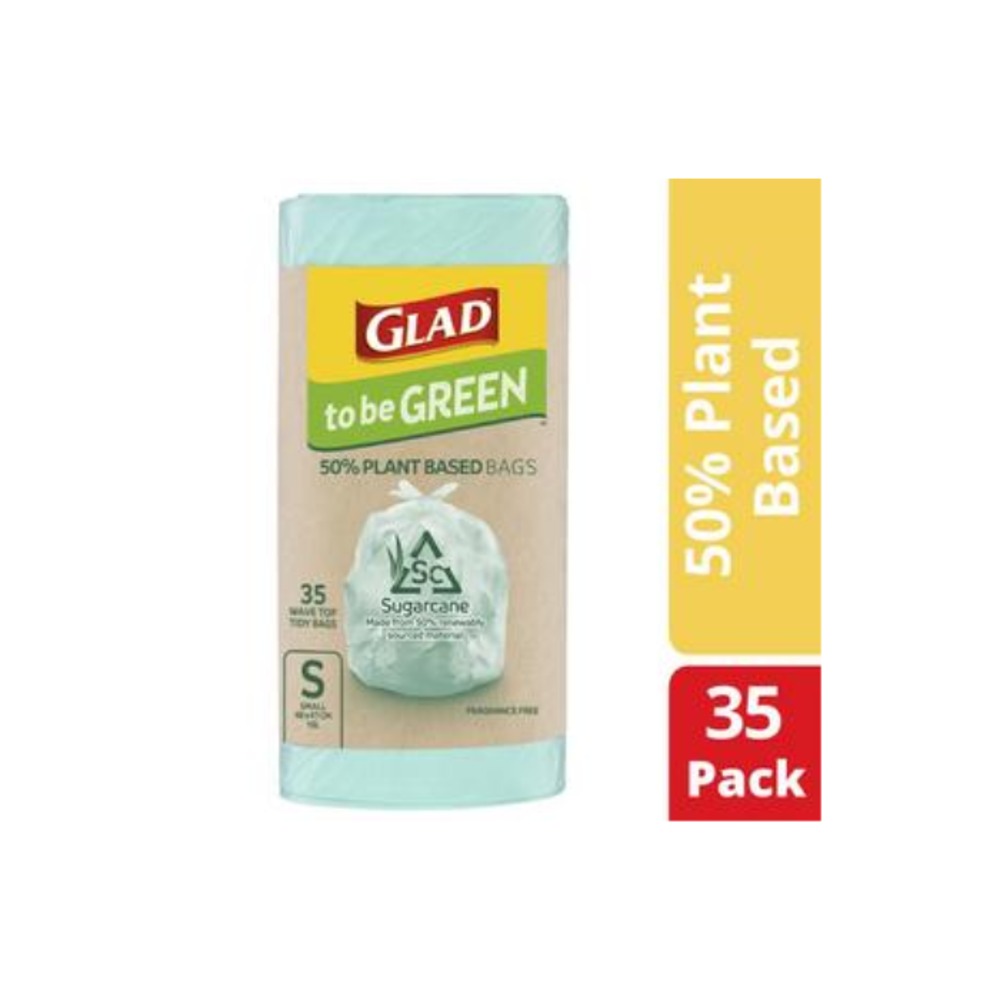 글래드 투 비 그린 바이오 베이스드 Kt 배그 스몰 35 팩, Glad To Be Green Bio Based Kt Bags Small 35 pack
