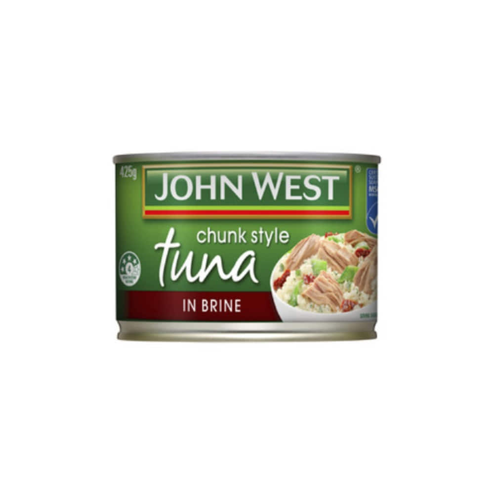 존 웨스트 청크 스타일 튜나 인 브라인 425g, John West Chunk Style Tuna in Brine 425g