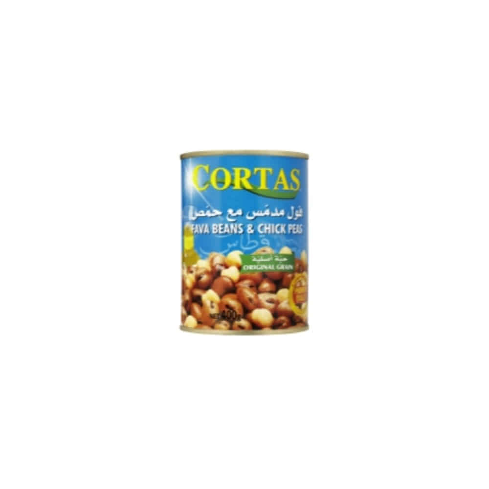 코르타스 오리지날 파바 빈 &amp; 칙 피스 400g, Cortas Original Fava Beans &amp; Chick Peas 400g