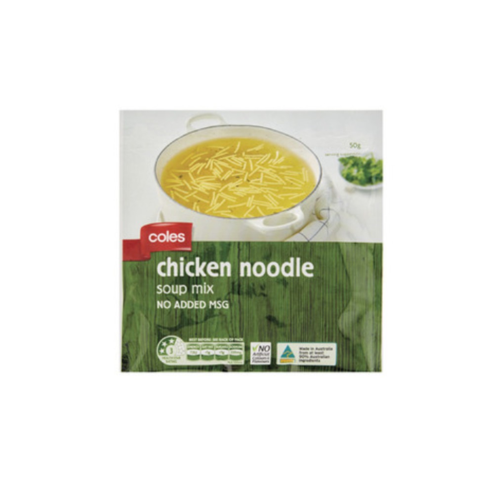 콜스 치킨 누들 수프 50g, Coles Chicken Noodle Soup 50g