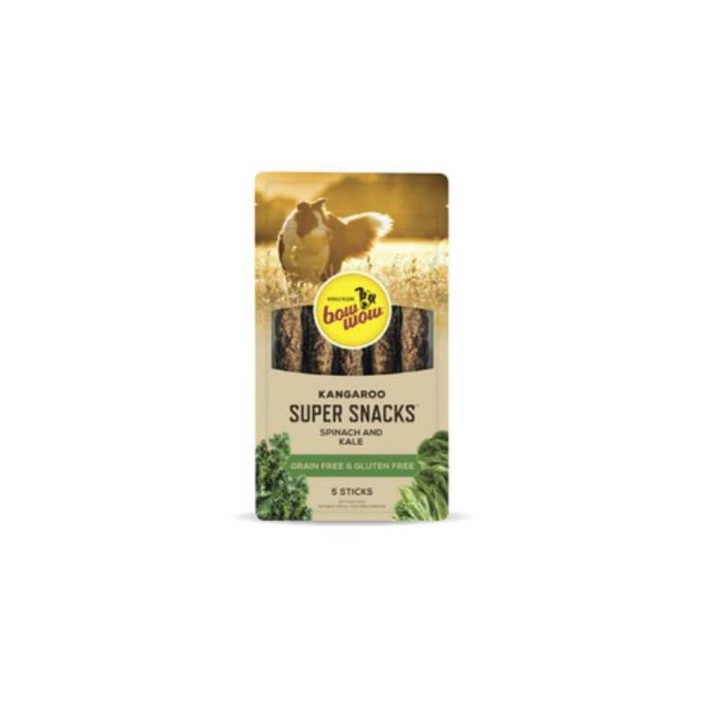 Bow Wow Super Snacks Grain Free Kangaroo Spinach &amp; Kale Sticks Dog Treat 5 pack 3452723P