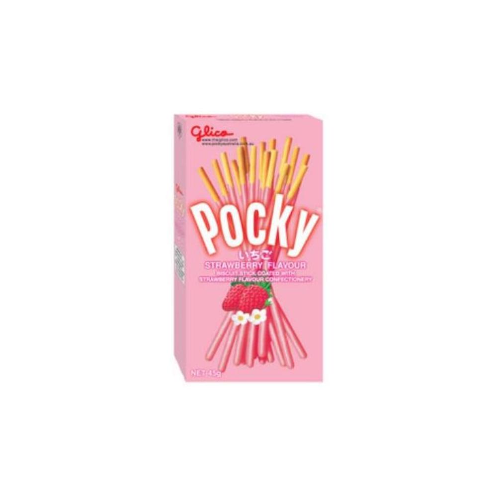 Glico Pocky Strawberry Biscuit Sticks 45g