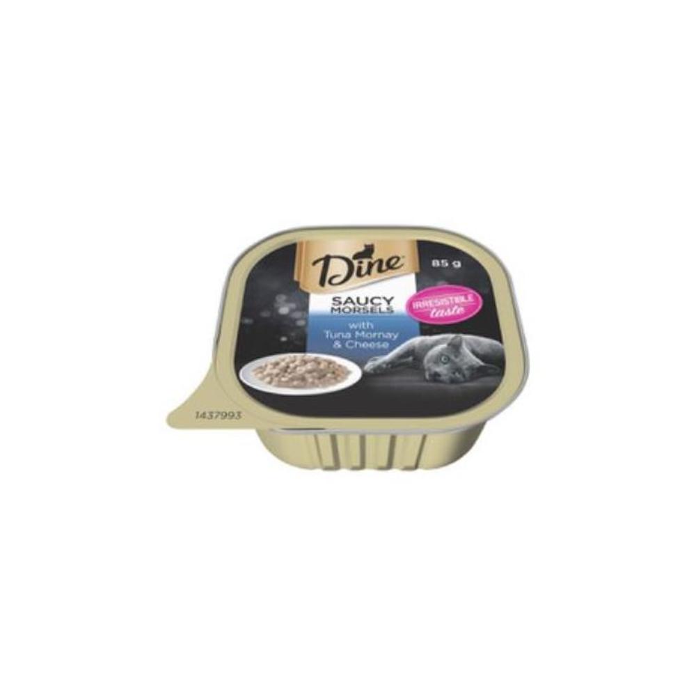 Dine Saucy Morsels With Tuna And Cheese Wet Cat Food Tray 85g 7599461P