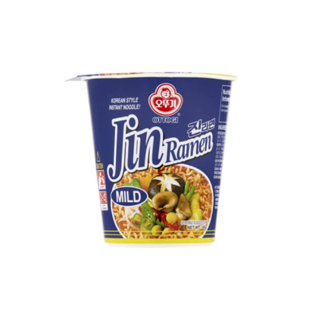 오뚜기 진 라멘 컵 누들 마일드 65g, Ottogi Jin Ramen Cup Noodle Mild 65g