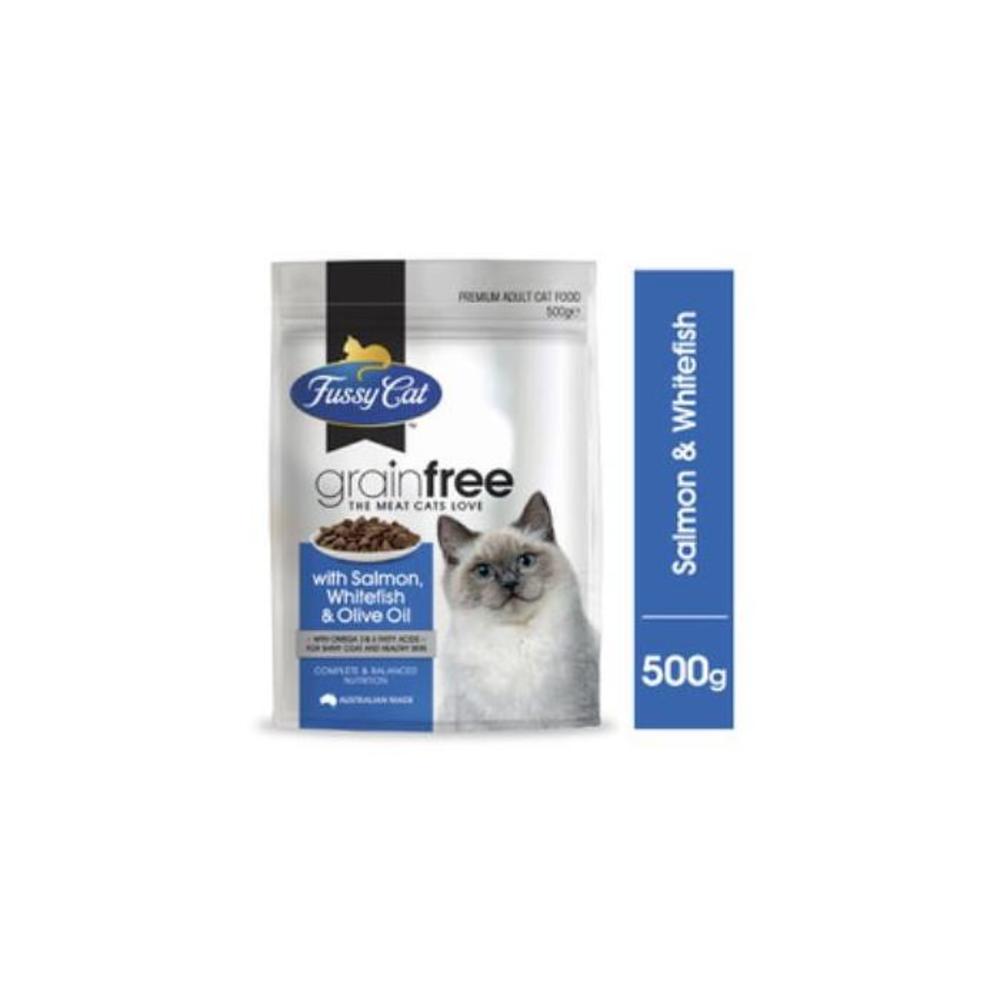 Fussy Cat Grain Free Salmon &amp; Oceanfish With Olive Oil Dry Cat food 500g 9112900P