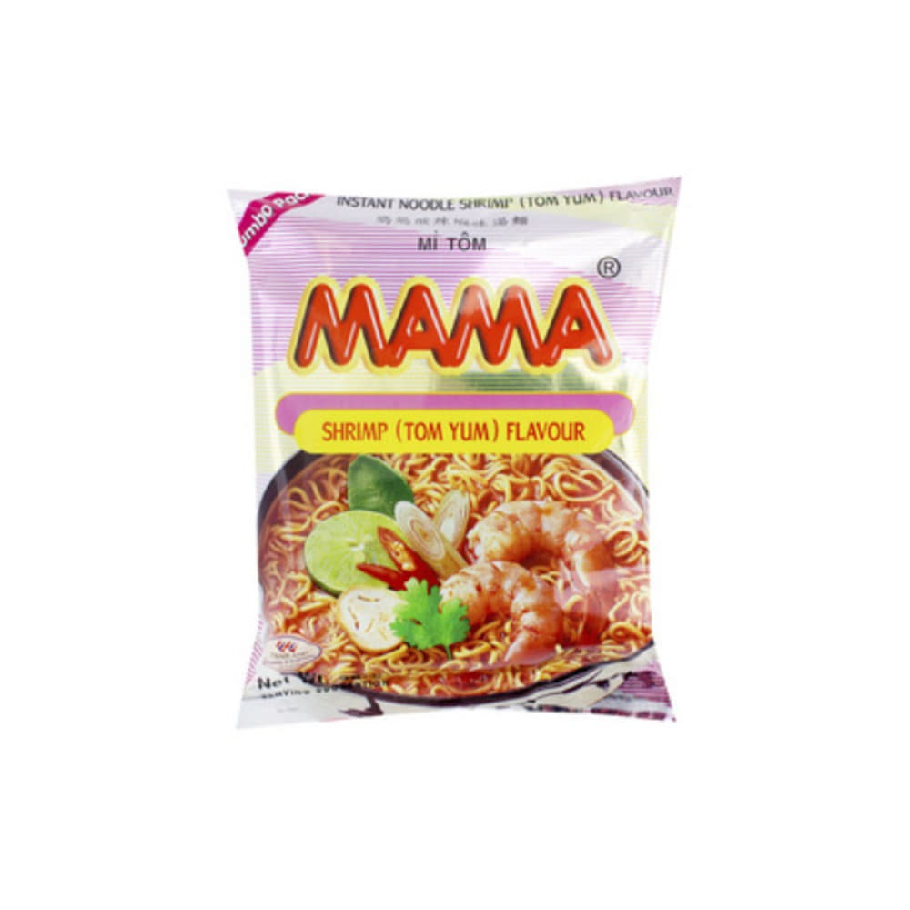 마마 슈림프 톰 얌 누들스 점보 팩 90g, Mama Shrimp Tom Yum Noodles Jumbo Pack 90g
