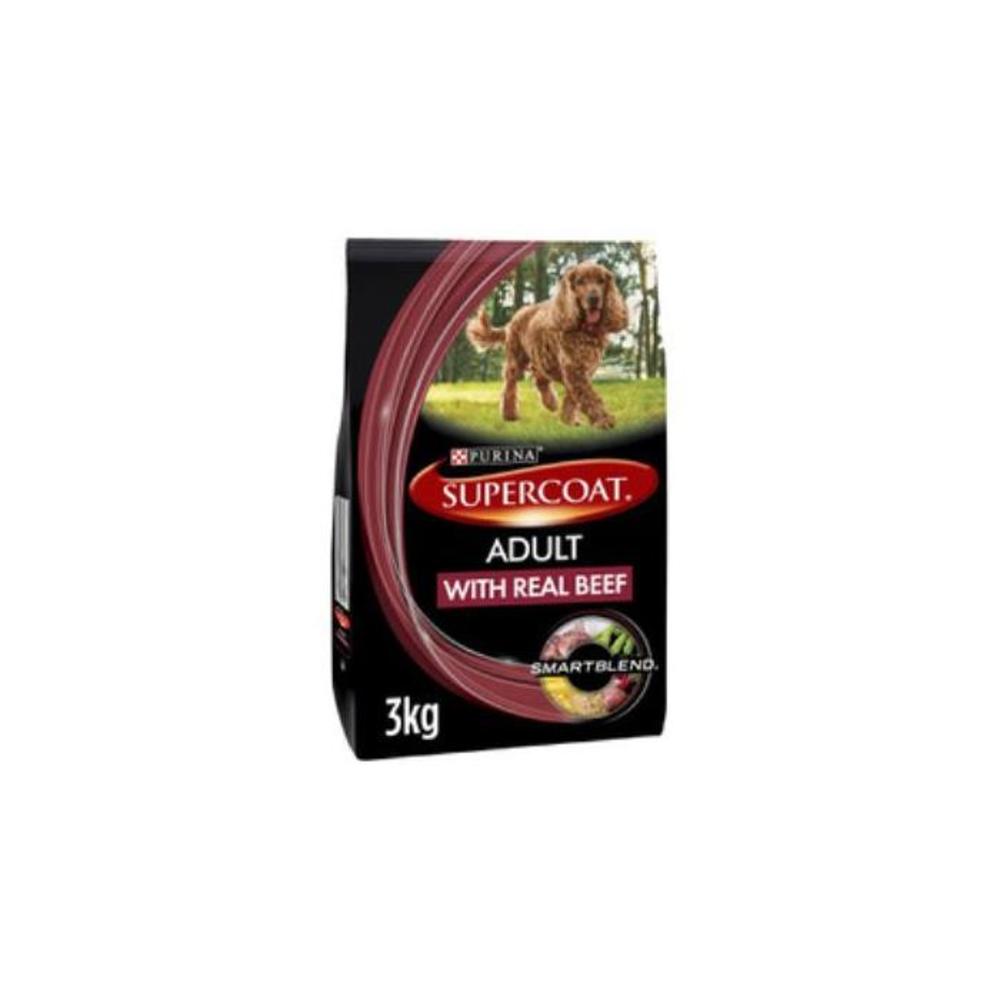 Supercoat Real Beef Dry Dog Food 3kg 6925741P