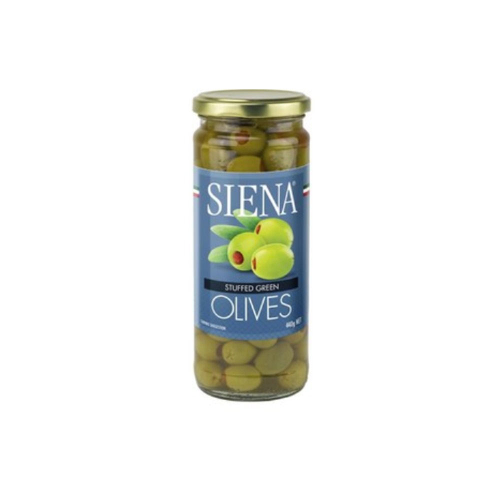 시에나 스터프드 그린 올리브 440g, Siena Stuffed Green Olives 440g
