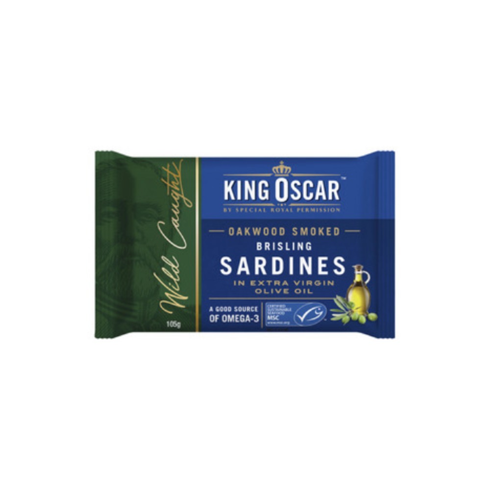킹 오스카 사딘스 인 올리브 오일 105g, King Oscar Sardines in Olive Oil 105g