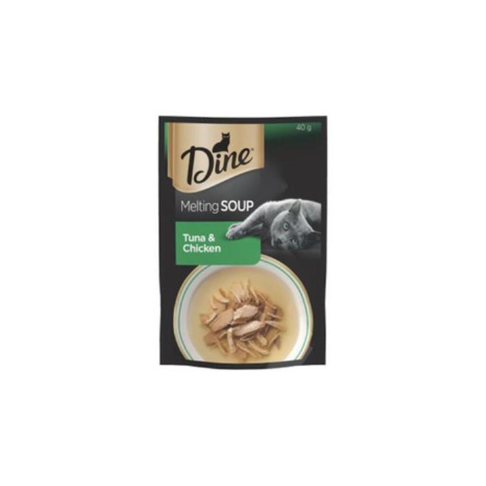 Dine Melting Soup Tuna &amp; Chicken Wet Cat Food Pouch 40g 1711106P