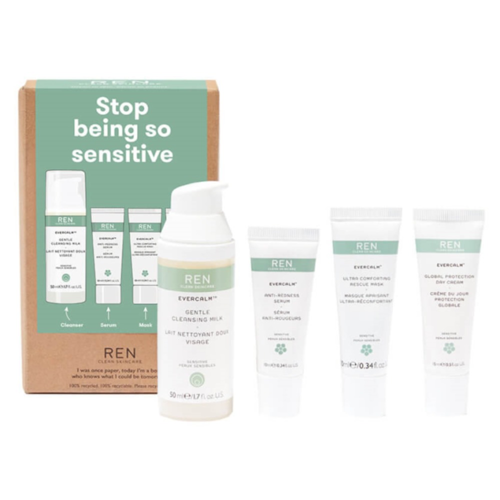 렌 클린 스킨케어 스탑 비잉 소 센시티브 에버캄 스타터 킷, REN Clean Skincare Stop Being So Sensitive EverCalm Starter Kit
