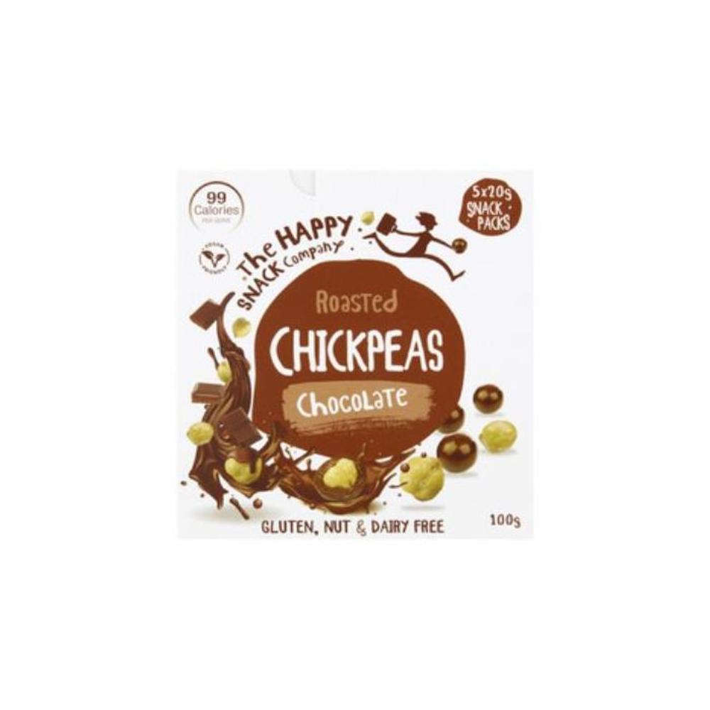 Happy Snack Company Chocolate Roasted Chickpeas 5 Pack 100g