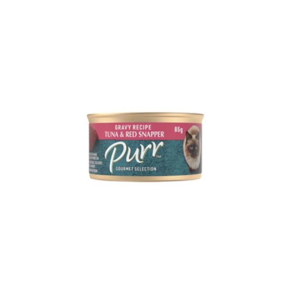 Purr Succulent Red Snapper &amp; Tuna In Gravy Cat Food 85g 9104956P