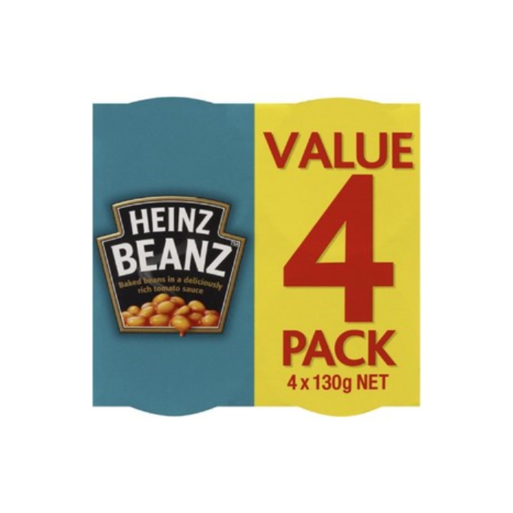 하인즈 베이크드 빈 인 토마토 소스 4 팩 520g, Heinz Baked Beans In Tomato Sauce 4 pack 520g