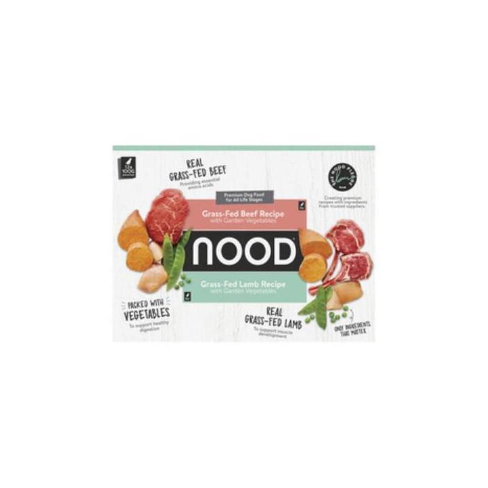 Nood Grass Fed Beef &amp; Lamb Recipe With Garden Vegetables Dog Food 80g 12 pack 3715414P