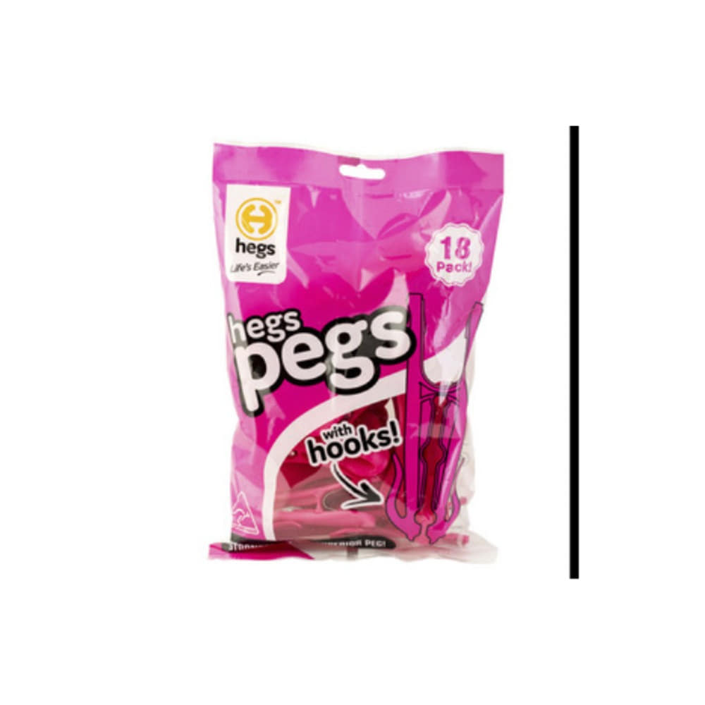 헥스 핑크 펙스 18 팩, Hegs Pink Pegs 18 pack