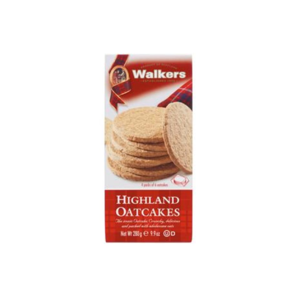 워커 하이랜드 오트케잌스 비스킷 4 팩 280g, Walkers Highland Oatcakes Biscuits 4 pack 280g
