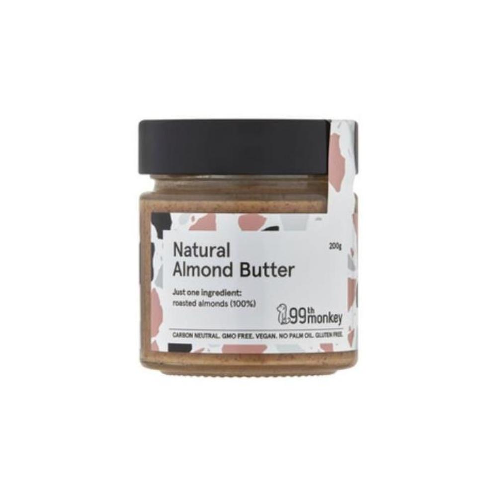 99th Monkey Natural Almond Butter 200g