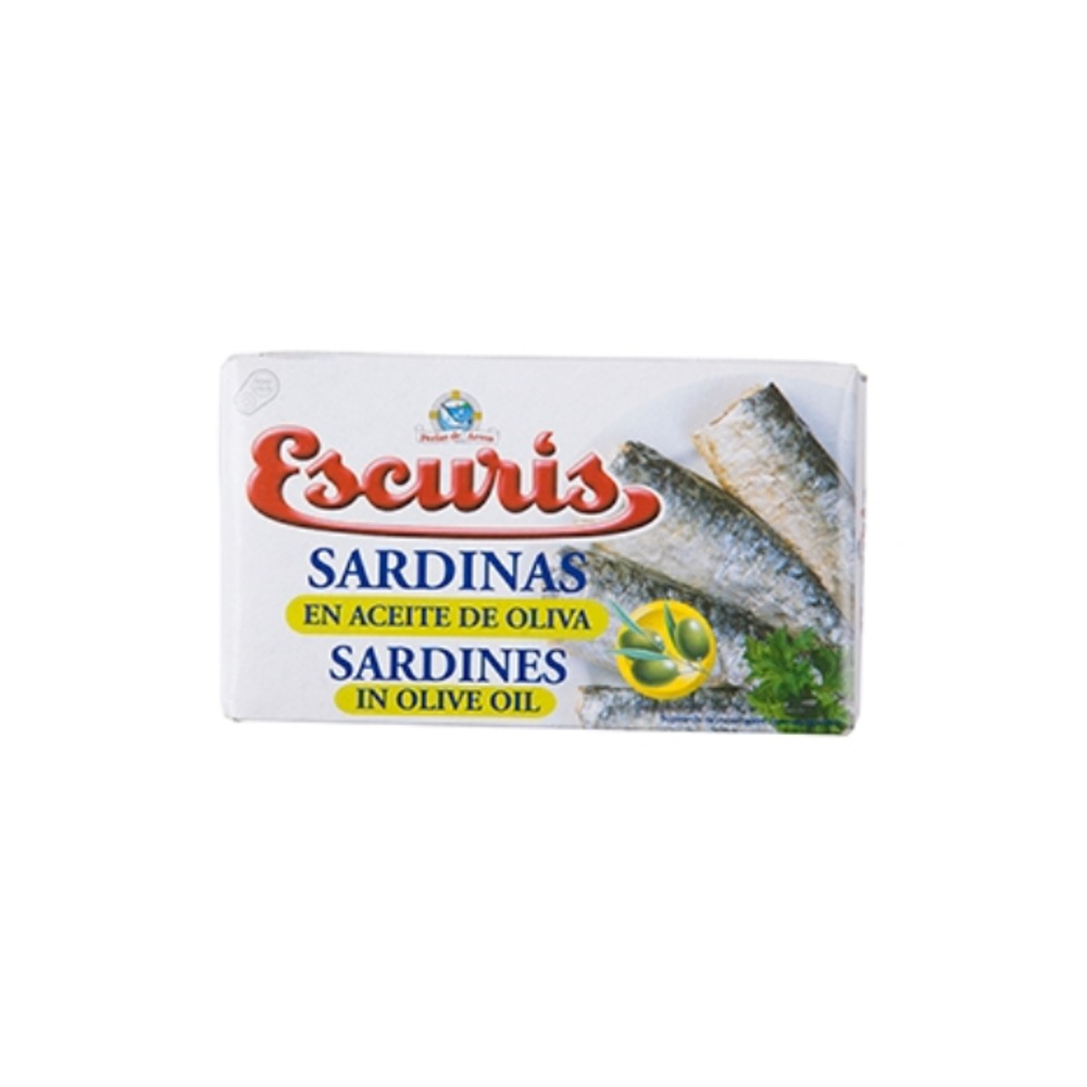 에스큐리스 사딘스 인 올리브 오일 115g, Escuris Sardines In Olive Oil 115g