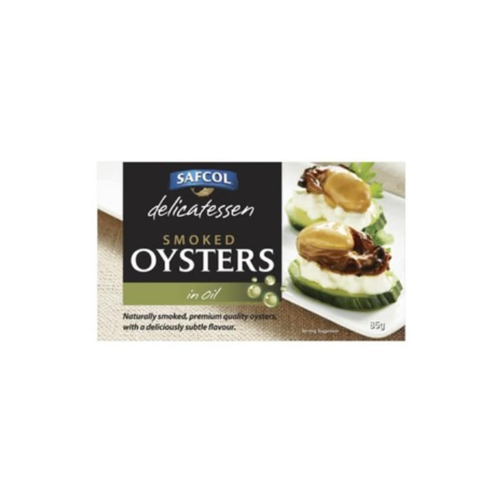 사프콜 스모크드 오이스터스 인 오일 85G, Safcol Smoked Oysters In Oil 85g