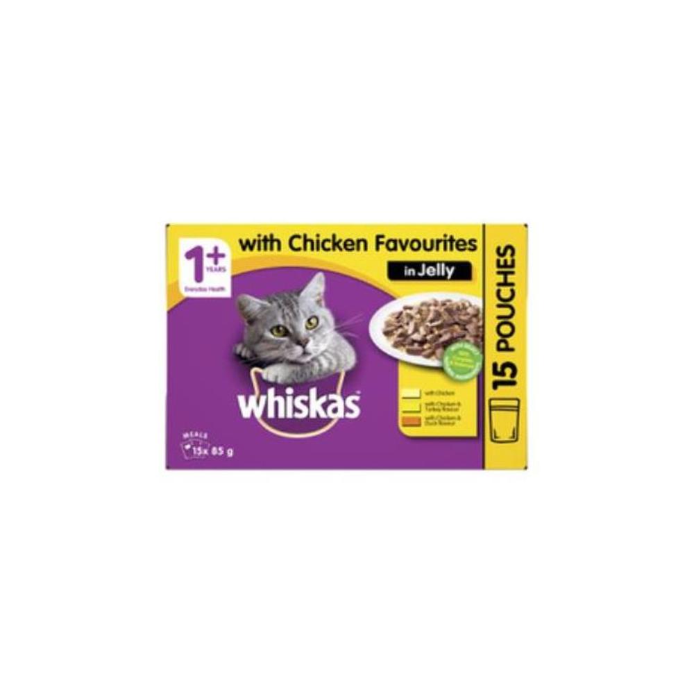 Whiskas Favourites Cat Food Chicken Chunks In Jelly 15x85g 15 pack 3586490P