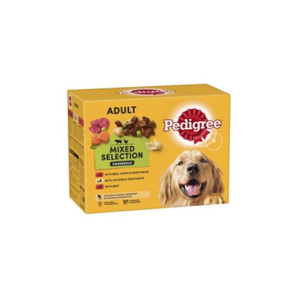 Pedigree Chunks In Gravy Beef Mvms Dog Food Pouch 12x85g 12 pack 3668370P
