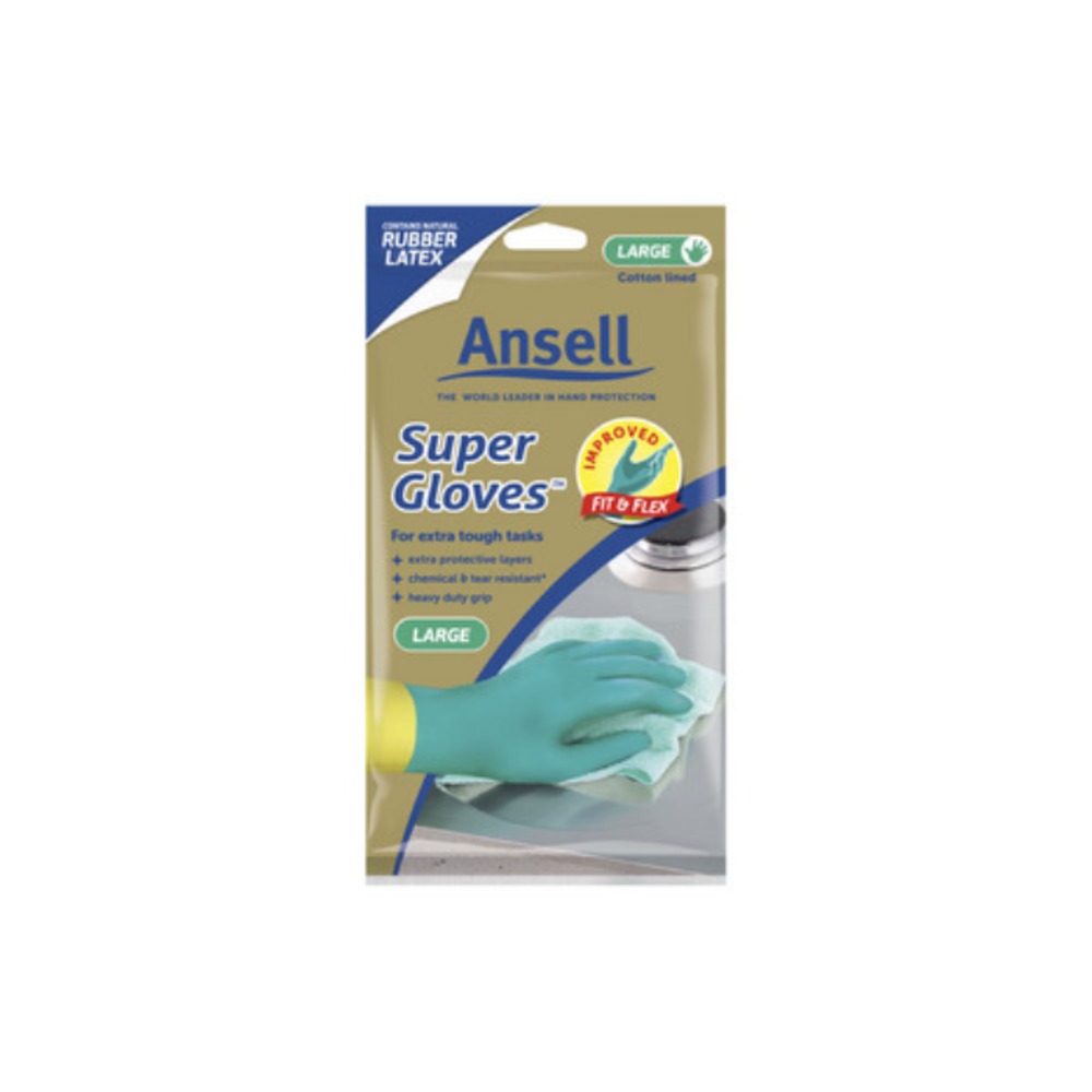 안셀 라지 슈퍼 러버 글러브스 1 페어, Ansell Large Super Rubber Gloves 1 pair