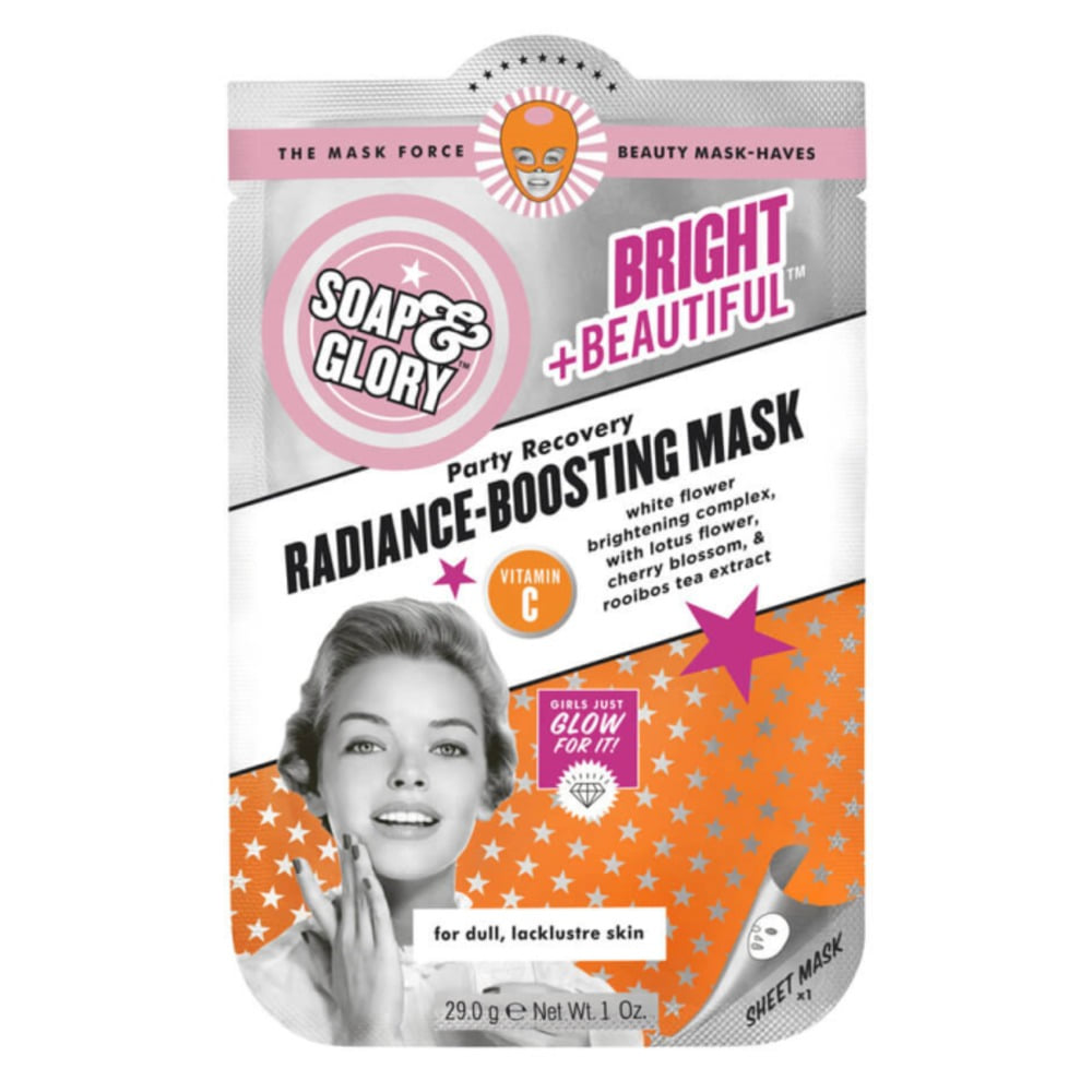 솝 &amp; 글로리 브라이트 &amp;  래디언스-부스팅 시트 마스크 I-042832, Soap &amp; Glory Bright &amp; Beautiful™ Radiance-boosting Sheet Mask I-042832