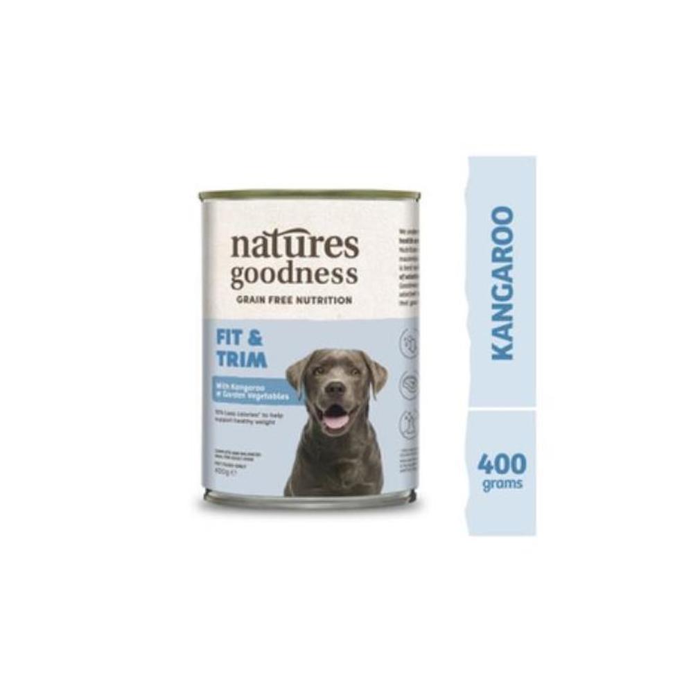 Natures Goodness Grain Free Nutrition Dog Food Fit And Trim With Kangaroo And Garden Vegetables 400g 4490182P