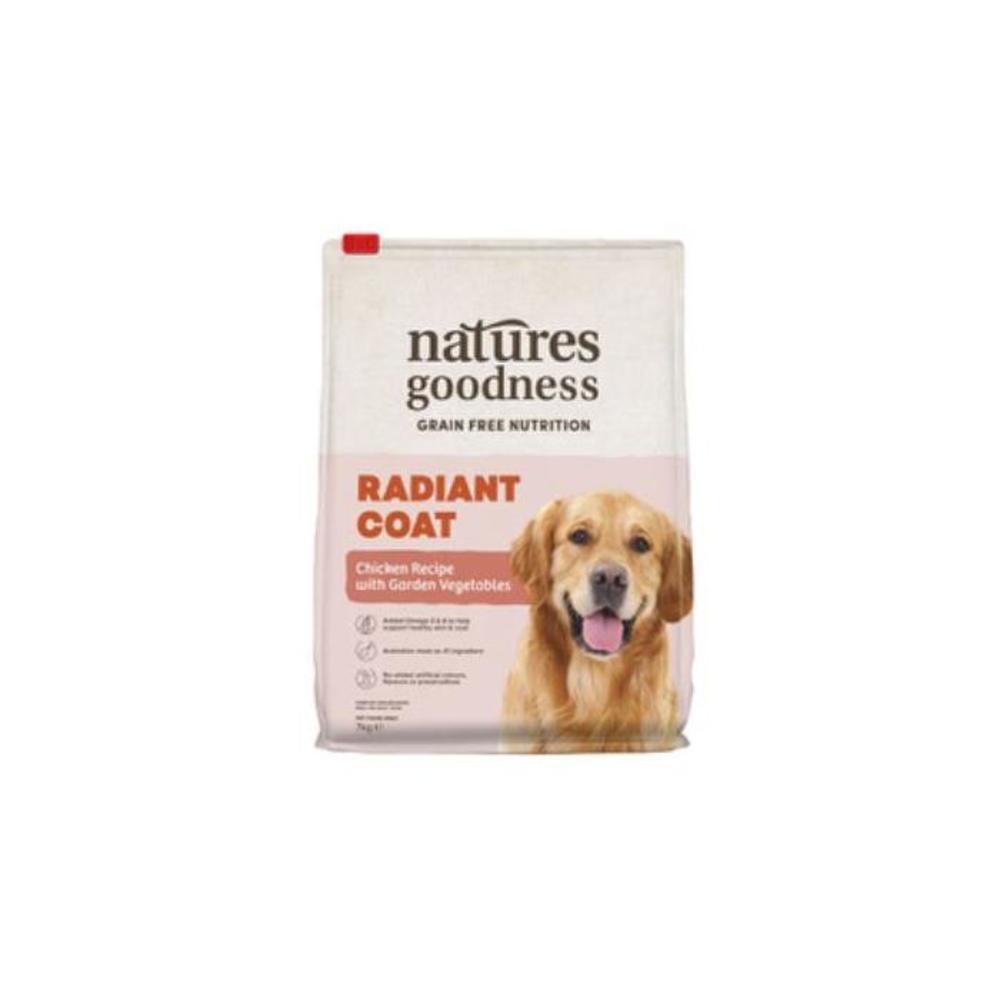 Natures Goodness Grain Free Nutrition Adult Dry Dog Food Radiant Coat Chicken With Garden Vegetables 7kg 4490014P