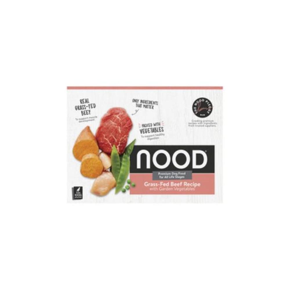 Nood Grass Fed Beef Recipe With Garden Vegetables Dog Food 12x100g 12 pack 3715403P