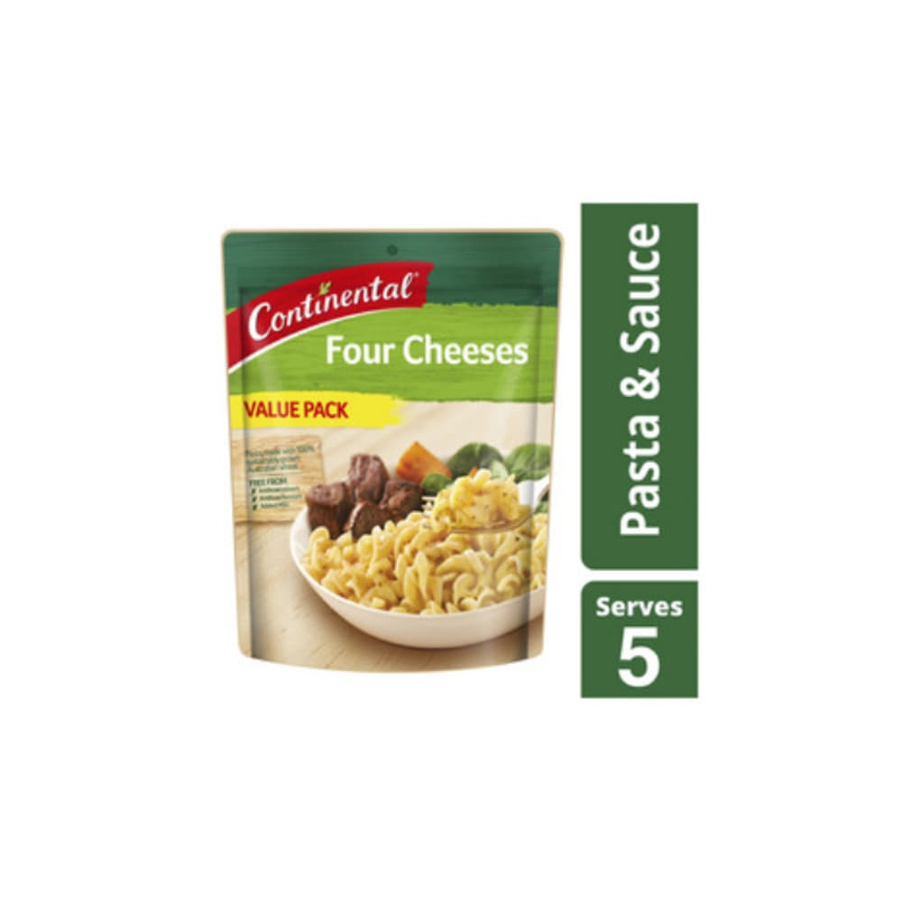 콘티넨탈 포 치즈 파스타 &amp; 소스 서브 5 170g, Continental Four Cheeses Pasta &amp; Sauce Serves 5 170g