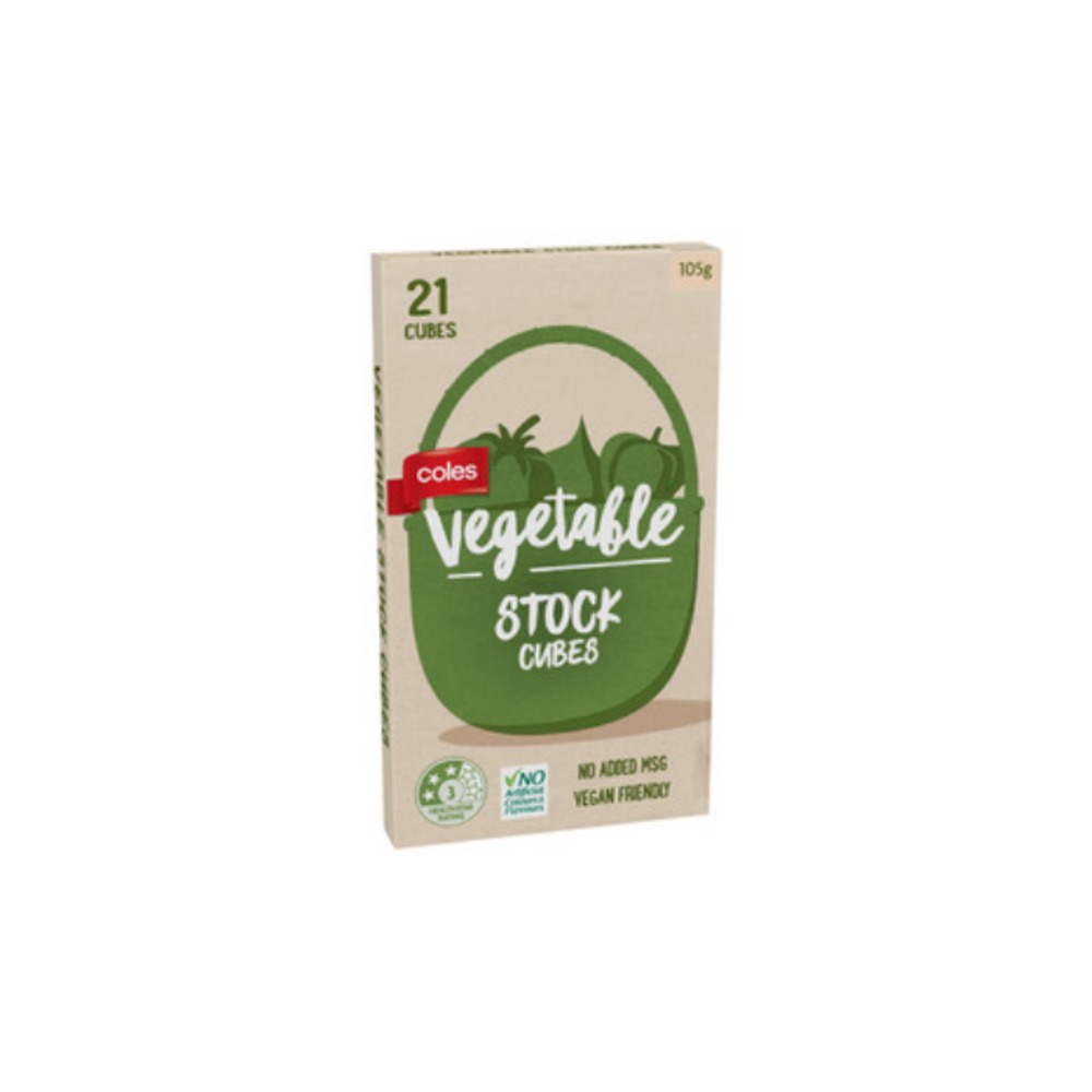 콜스 베지터블 스톡 큐브 21 팩 105g, Coles Vegetable Stock Cubes 21 pack 105g