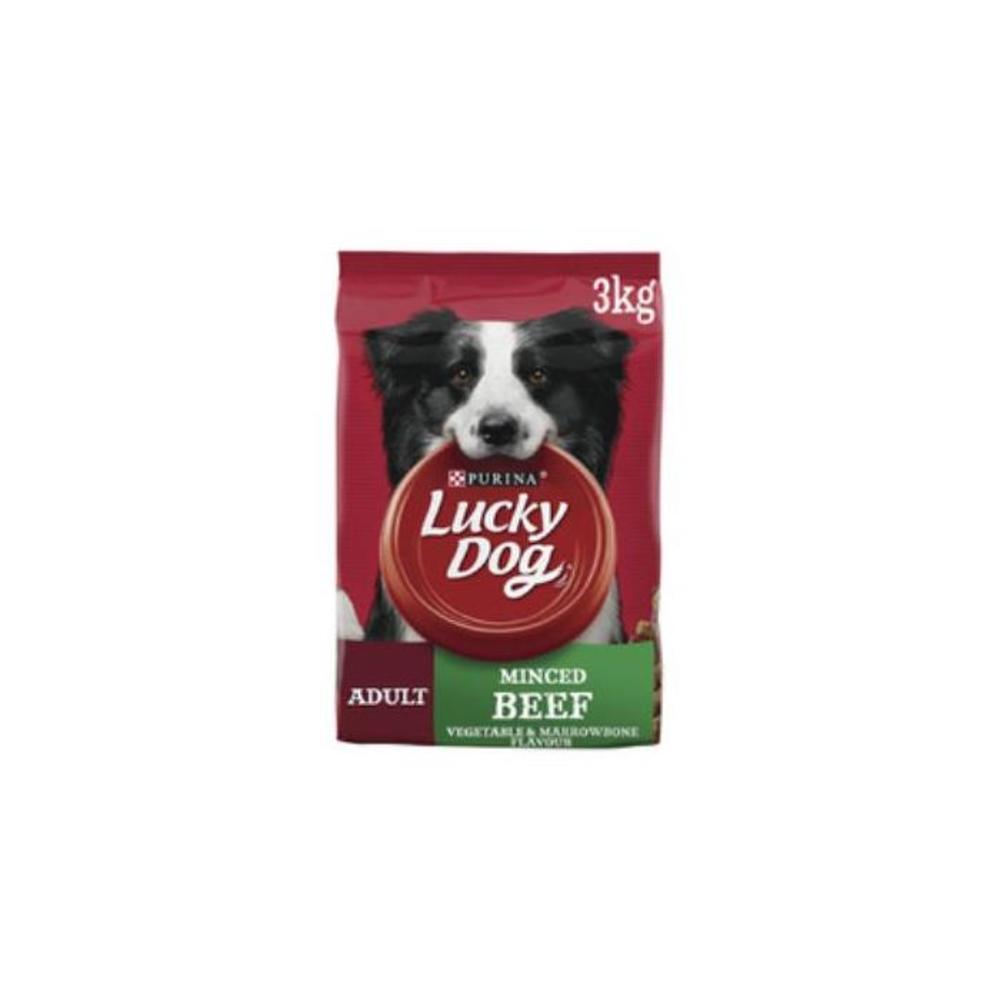 Purina Lucky Dog Dry Minced Beef, Vegetable &amp; Marrowbone Flavour Dog Food 3Kg 3453395P