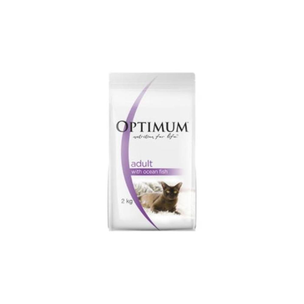 Optimum Adult 1+ Years Wth Oceanfish Dry Cat Food 2kg 3872241P