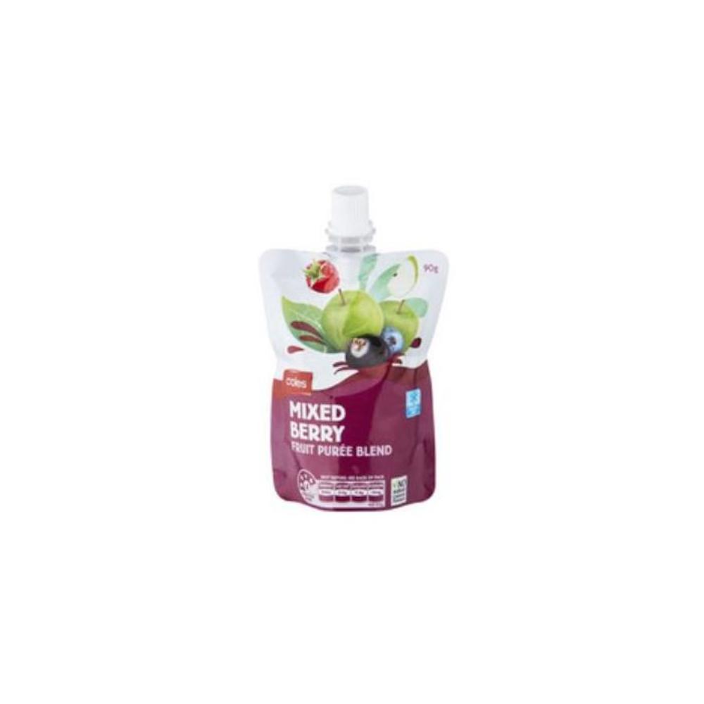 Coles Fruit Puree Mixed Berry 90g