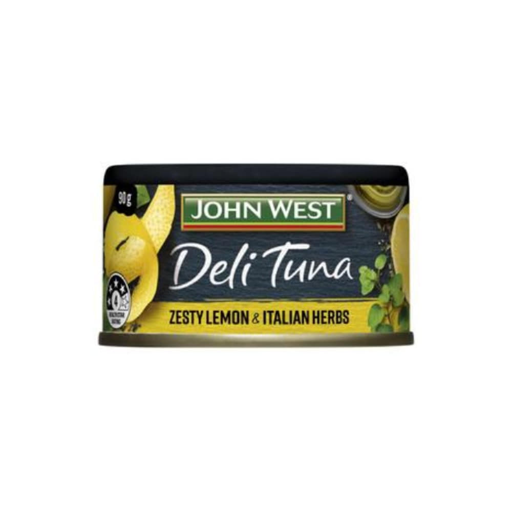 존 웨스트 제스티 레몬 &amp; 이탈리안 허브 델리 튜나 90g, John West Zesty Lemon &amp; Italian Herbs Deli Tuna 90g