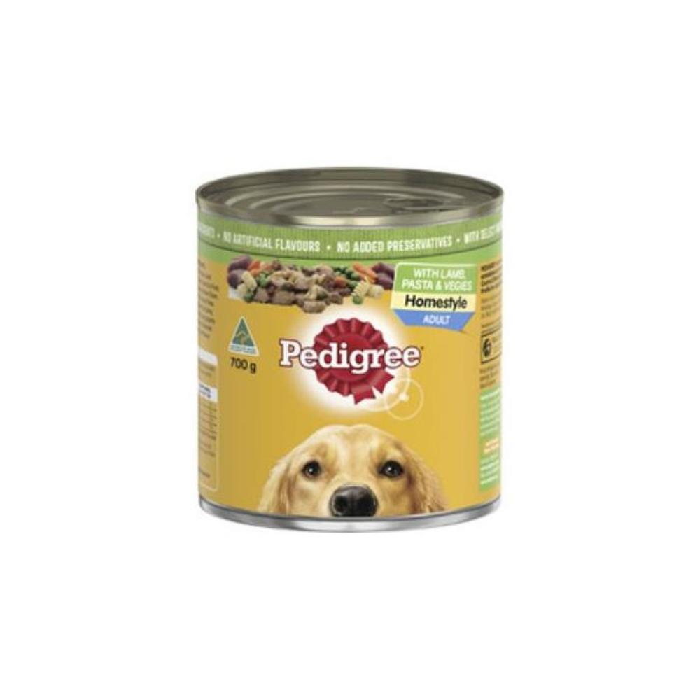 Pedigree Homestyle Lamb Pasta &amp; Vegies Adult Wet Dog Food Can 700g 7334897P