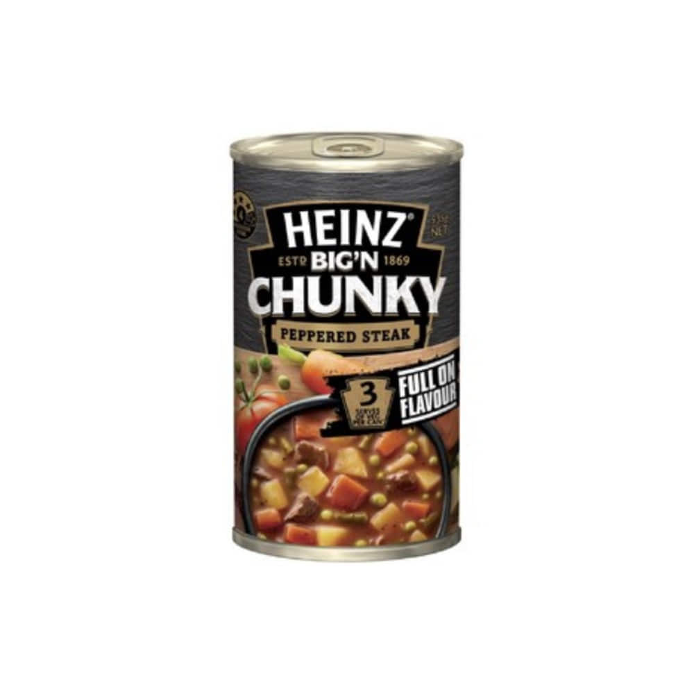 하인즈 빅 N 청키 스테이크 &amp; 페퍼 수프 캔 535g, Heinz Big N Chunky Steak &amp; Pepper Soup Can 535g