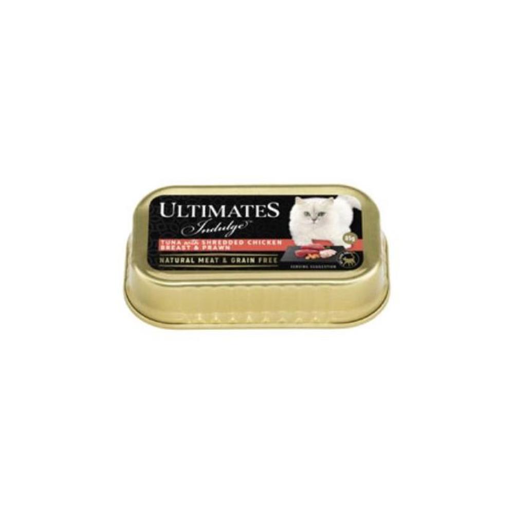 Ultimates Indulge Tuna With Shredded Chicken Breast &amp; Prawns Adult Cat Food 85g 3595607P