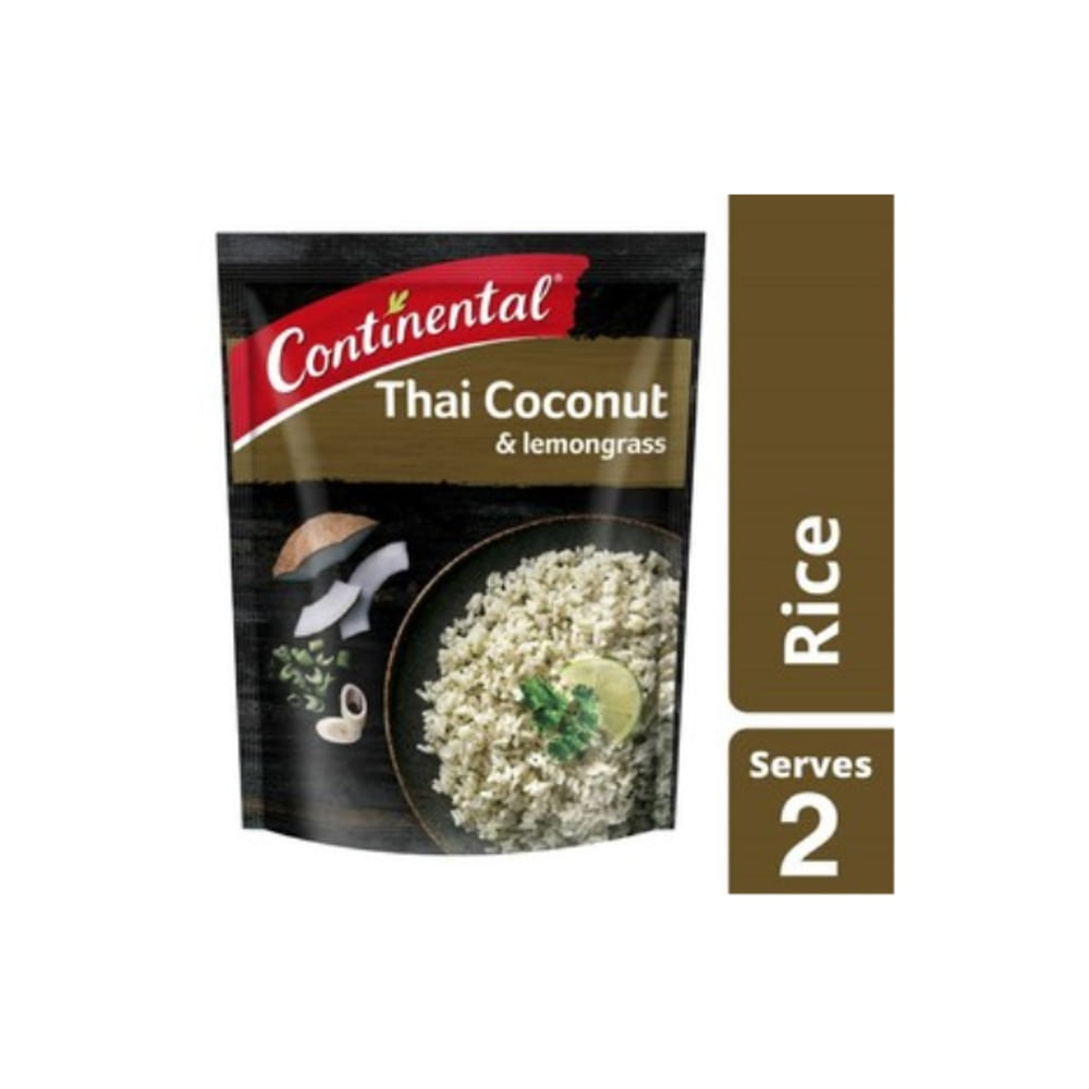 콘티넨탈 타이 코코넛 &amp; 레몬그라스 라이드 서브 2 115g, Continental Thai Coconut &amp; Lemongrass Rice Serves 2 115g