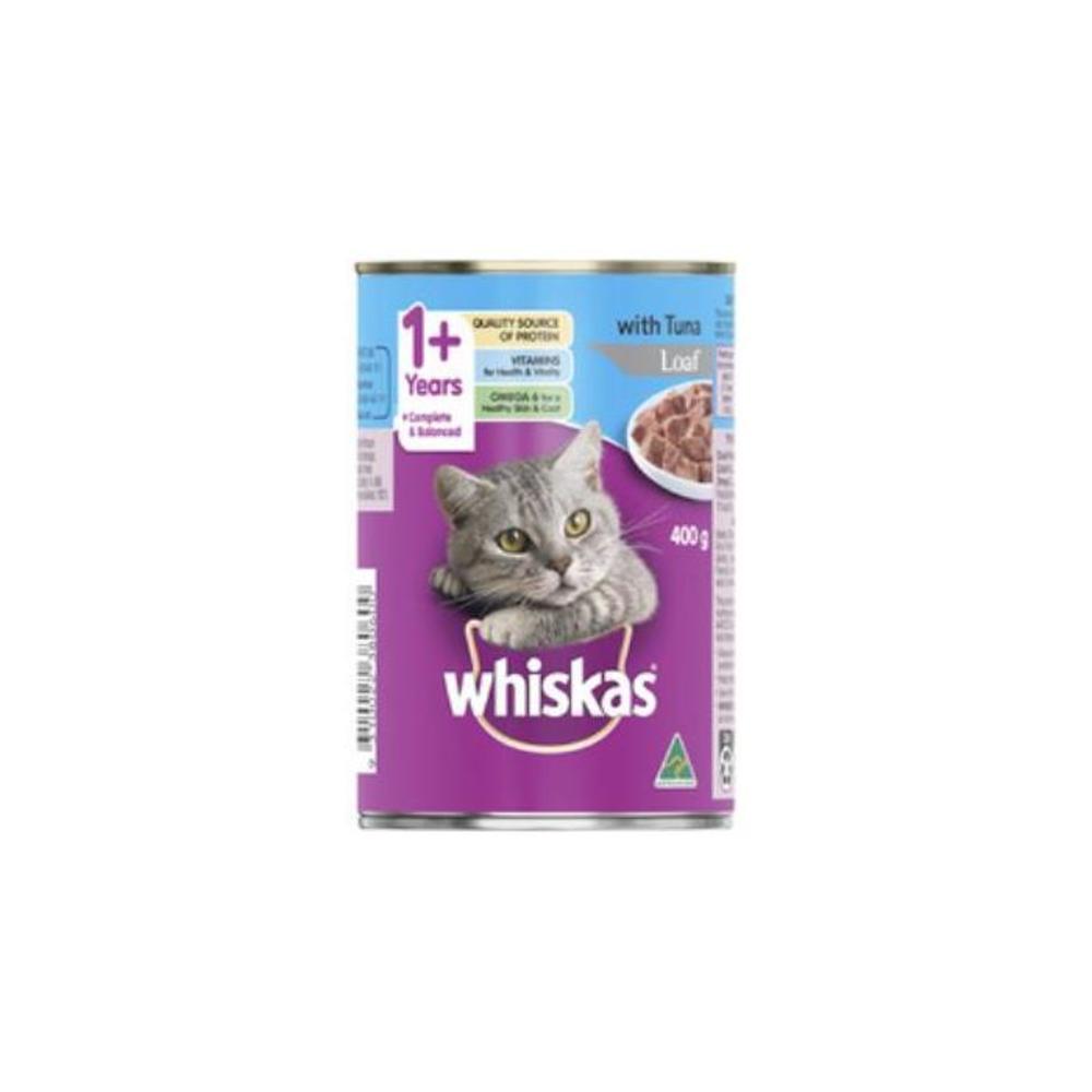 Whiskas 1+ Years Wet Cat Food Tuna Can 400g 5391787P