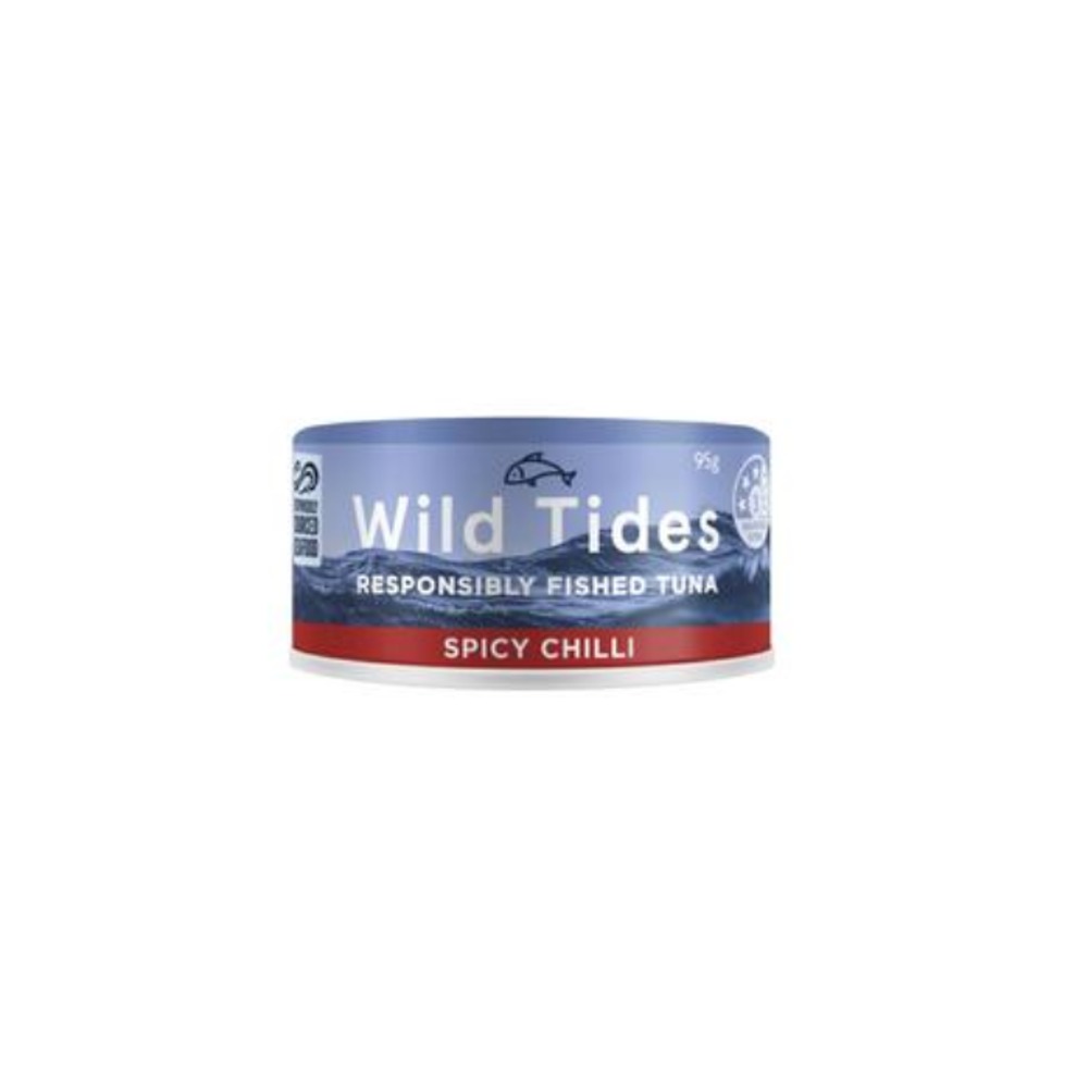 와일드 타이드즈 스파이시 칠리 피쉬드 튜나 95g, Wild Tides Spicy Chilli Fished Tuna 95g