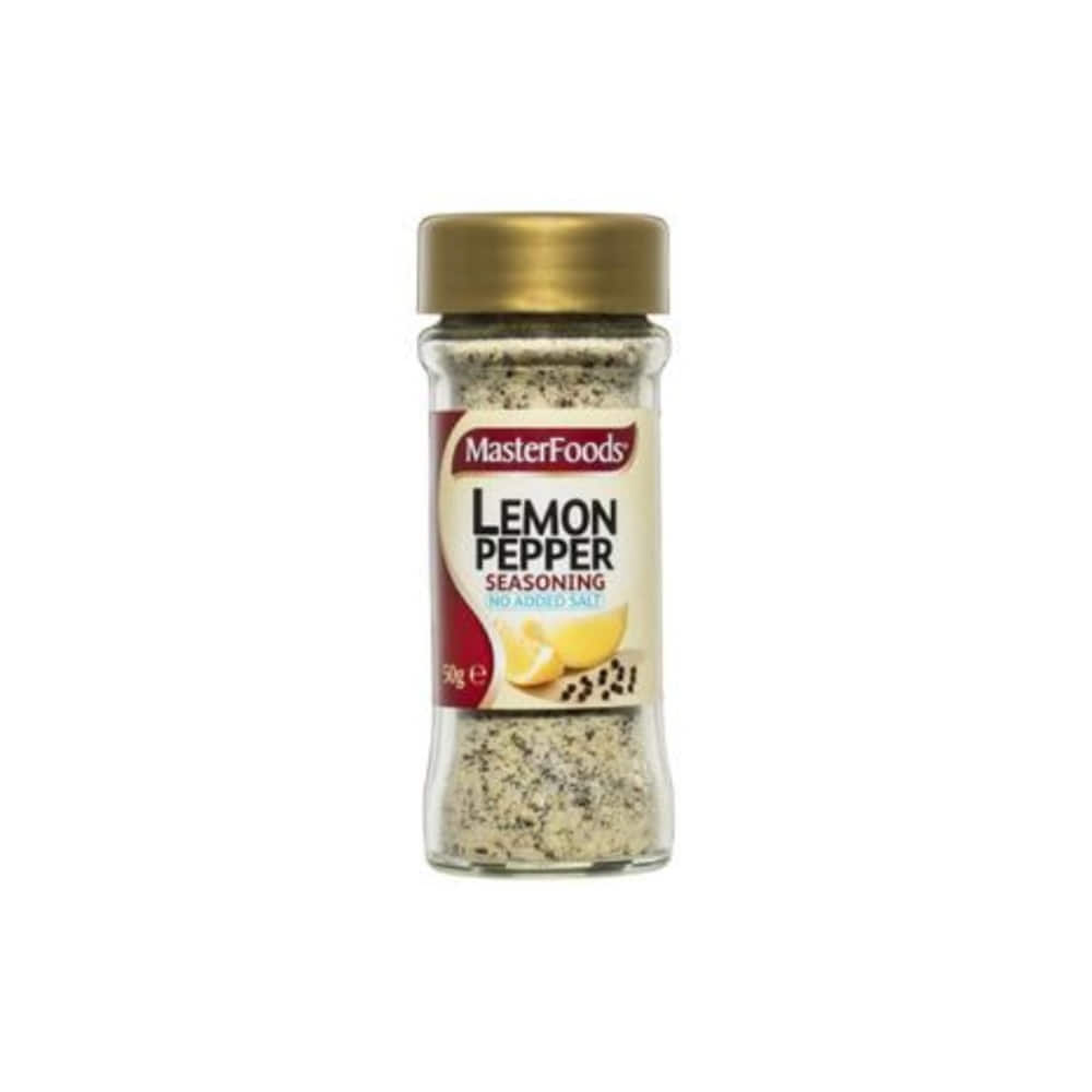 마스터푸드 레몬 페퍼 시즈닝 노 애디드 솔트 50g, MasterFoods Lemon Pepper Seasoning No Added Salt 50g