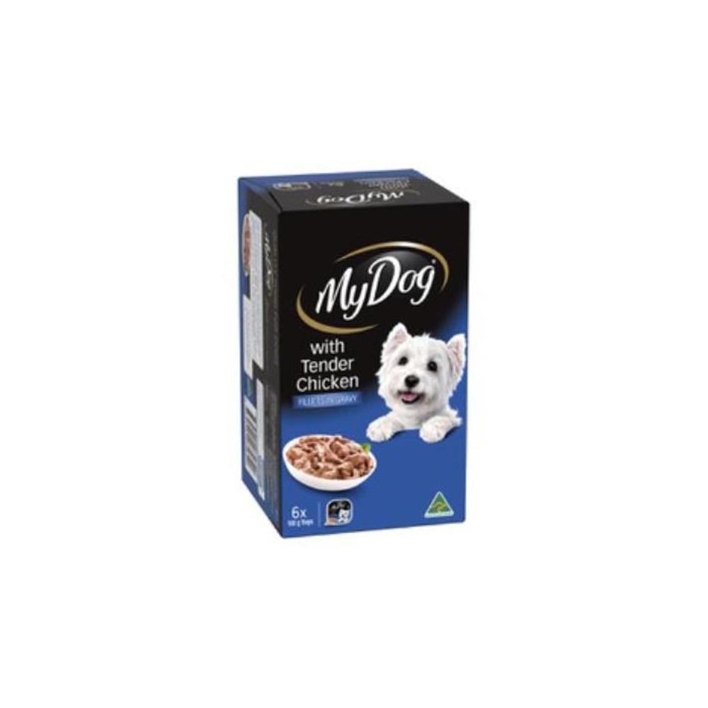 My Dog Adult Wet Dog Food Fillets In Gravy With Delicate Chicken 6x100G Trays 6 pack 2488463P