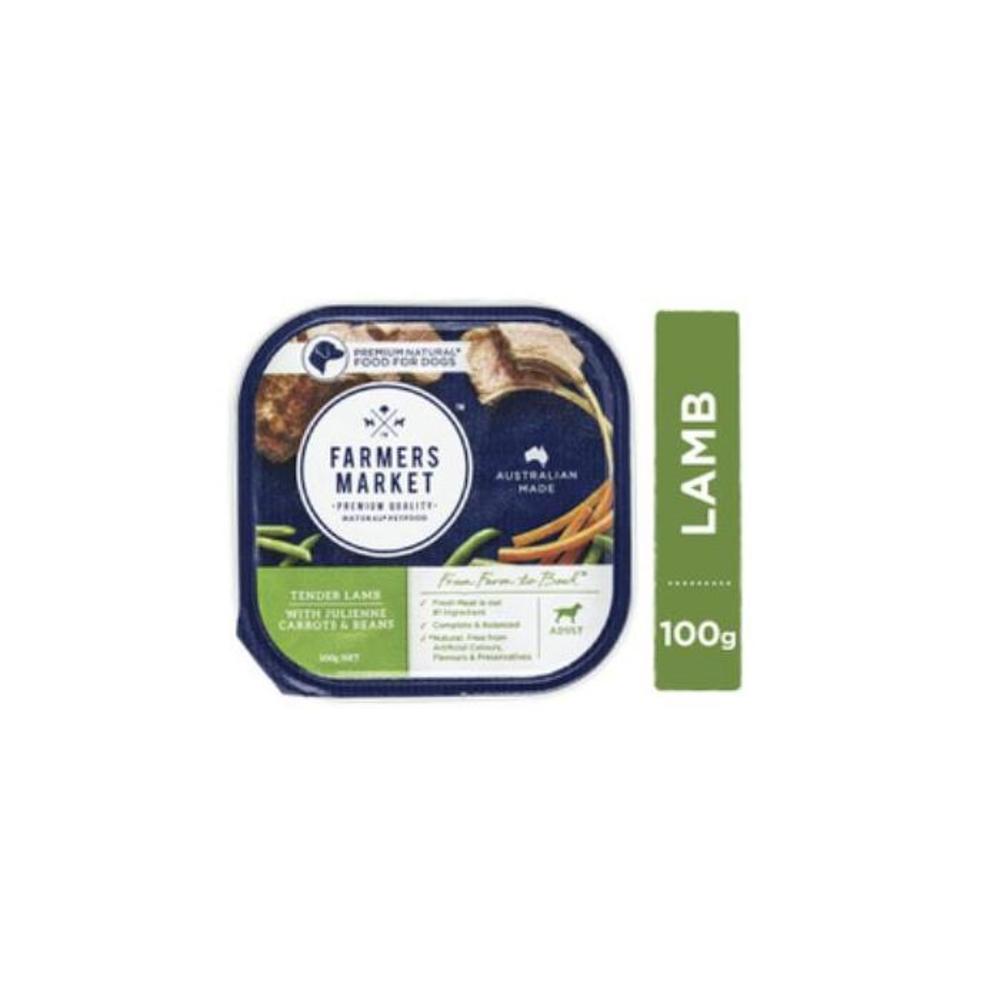 Farmers Market Adult Wet Dog Food Tender Lamb With Julienne Carrots &amp; Beans 100g 2825202P