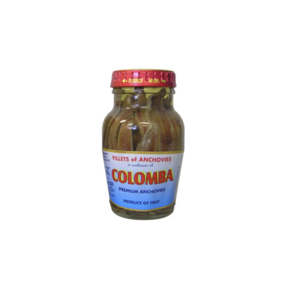 콜롬바 필렛스 오브 앤초비스 인 선플라워 오일 150g, Colomba Fillets Of Anchovies In Sunflower Oil 150g