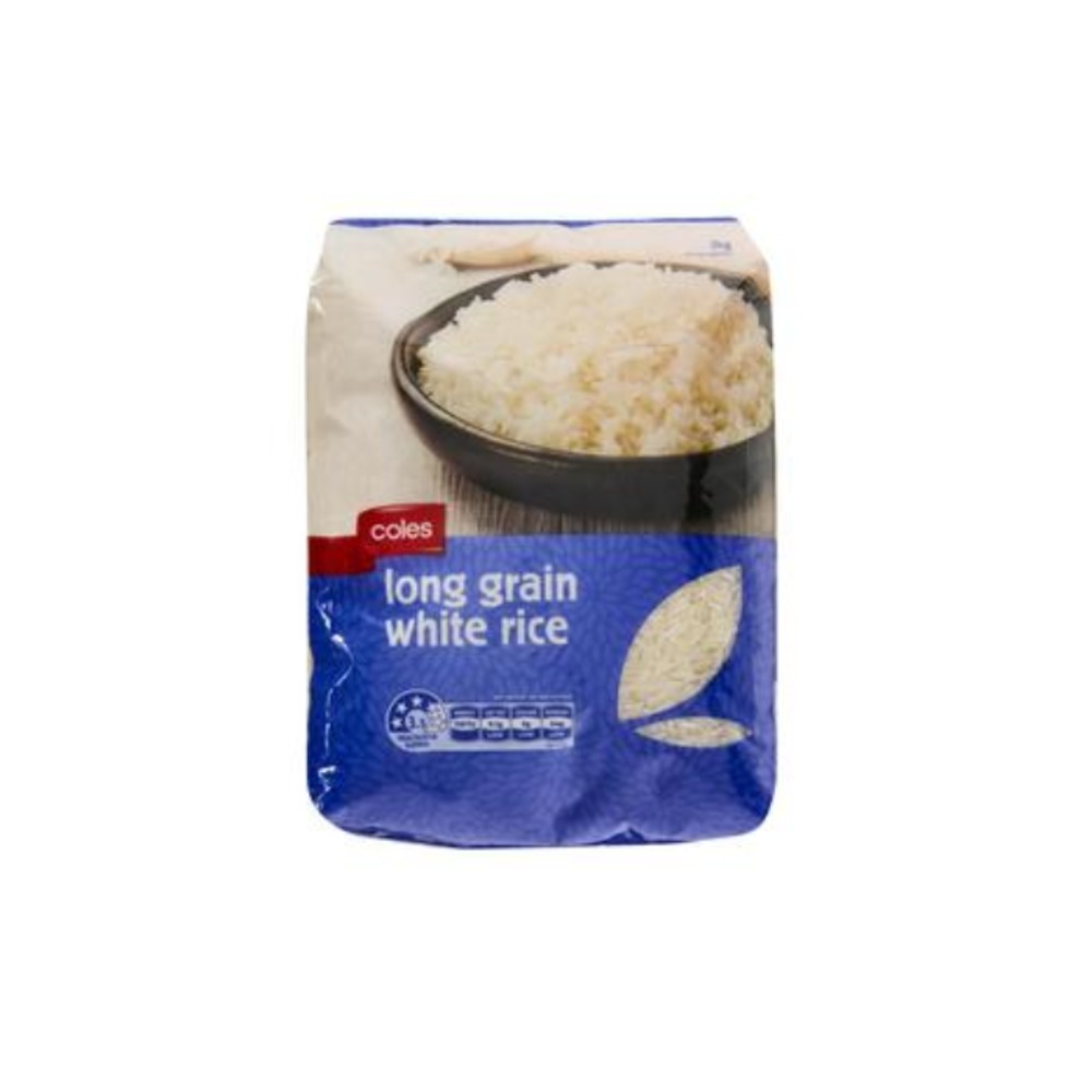 콜스 롱 그레인 화이트 라이드 2kg, Coles Long Grain White Rice 2kg