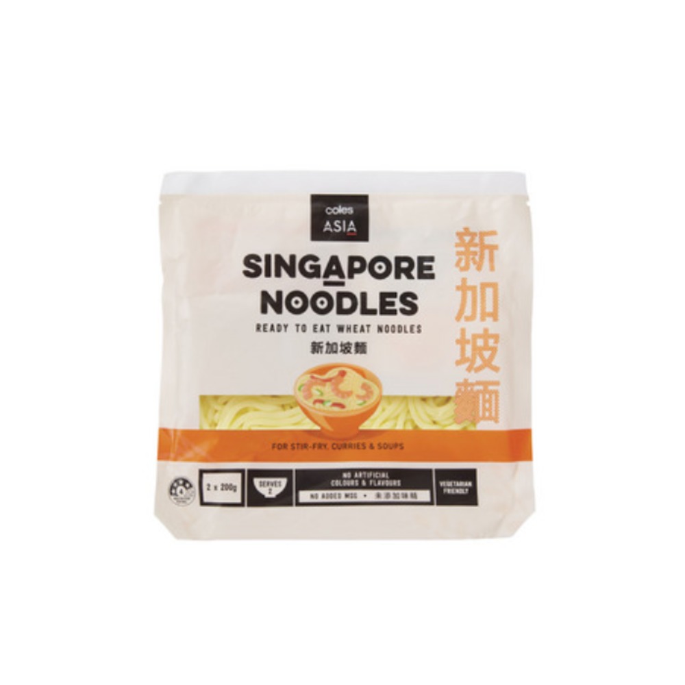 콜스 아시아 싱가폴 누들스 400g, Coles Asia Singapore Noodles 400g