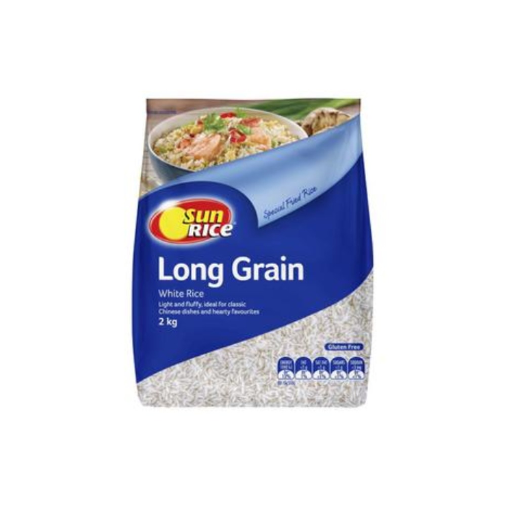 선라이스 롱 그레인 프리미엄 화이트 라이드 2kg, Sunrice Long Grain Premium White Rice 2kg